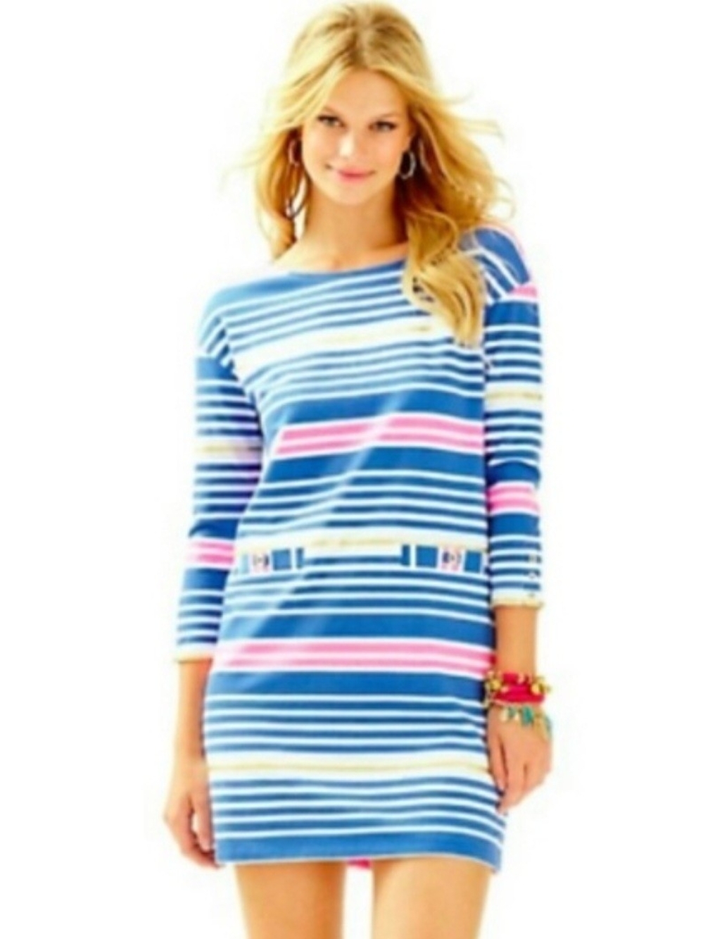 Lilly Pulitzer Lena Tiki Stripe Dress(M)